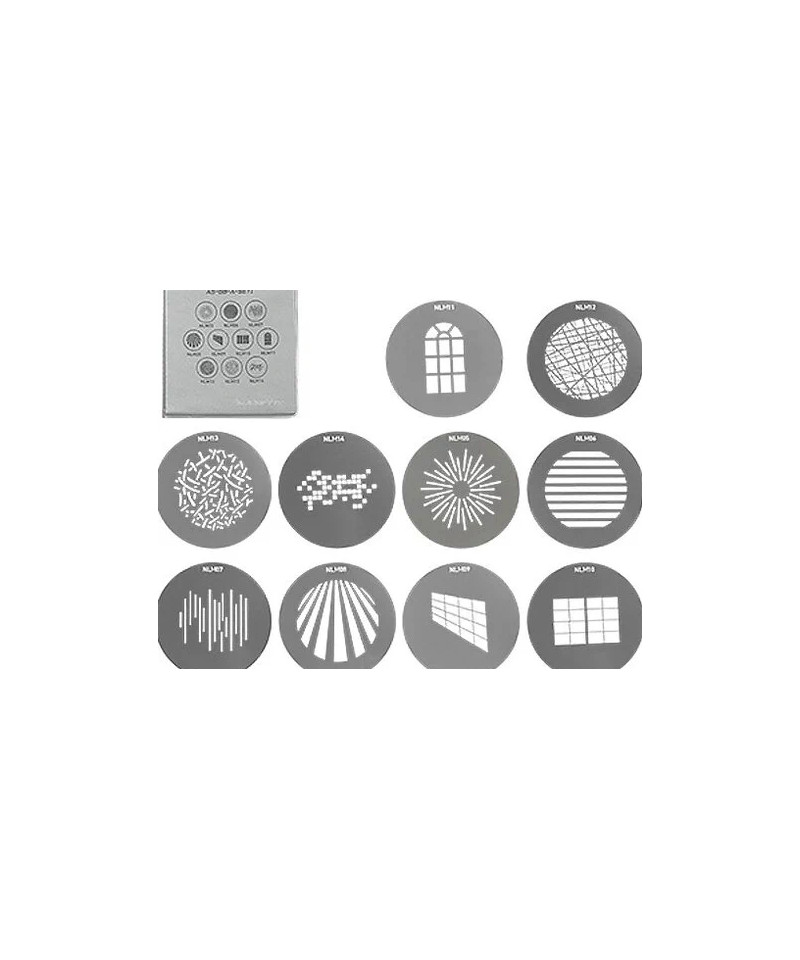 Set di gobo per Proiettore NL SET1 10pz