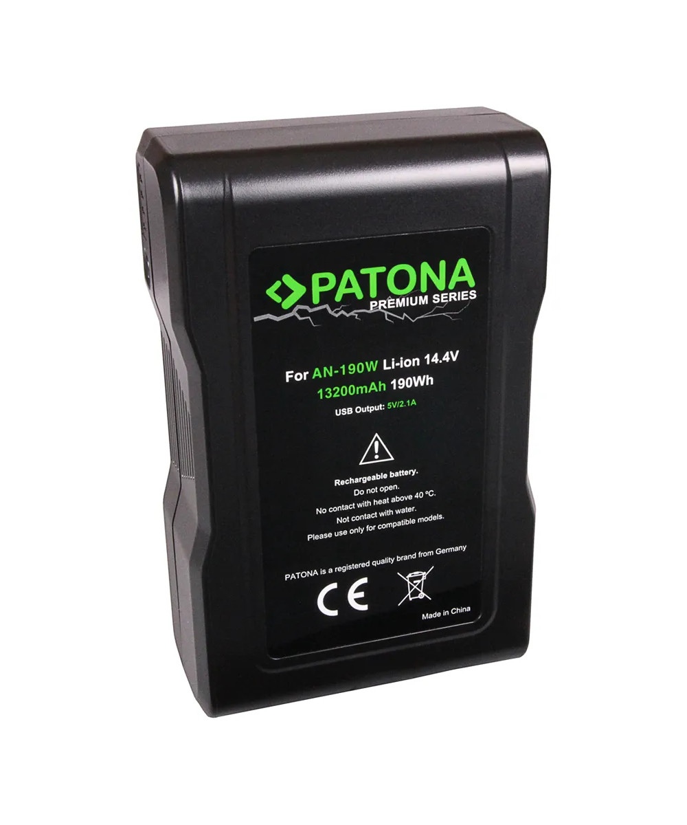 PREMIUM BATTERY F. ANTON BAUER AN-190W GOLD MOUNT ARRI ALEXA BLACKMAGIC URSA D-TAP USB-OUTPUT