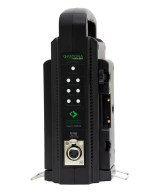 PREMIUM GOLD MOUNT DUAL CHARGER FOR PANASONIC AN-190W BL-BP150 BP-150S WITH 4-PIN XLR CABLE