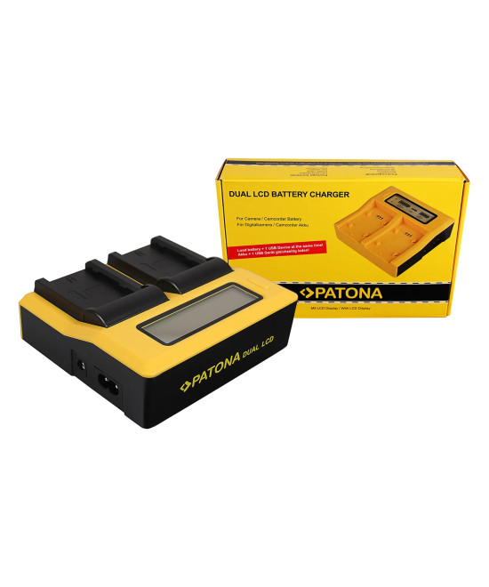 Caricabatteria DUAL LCD per NP-W235
