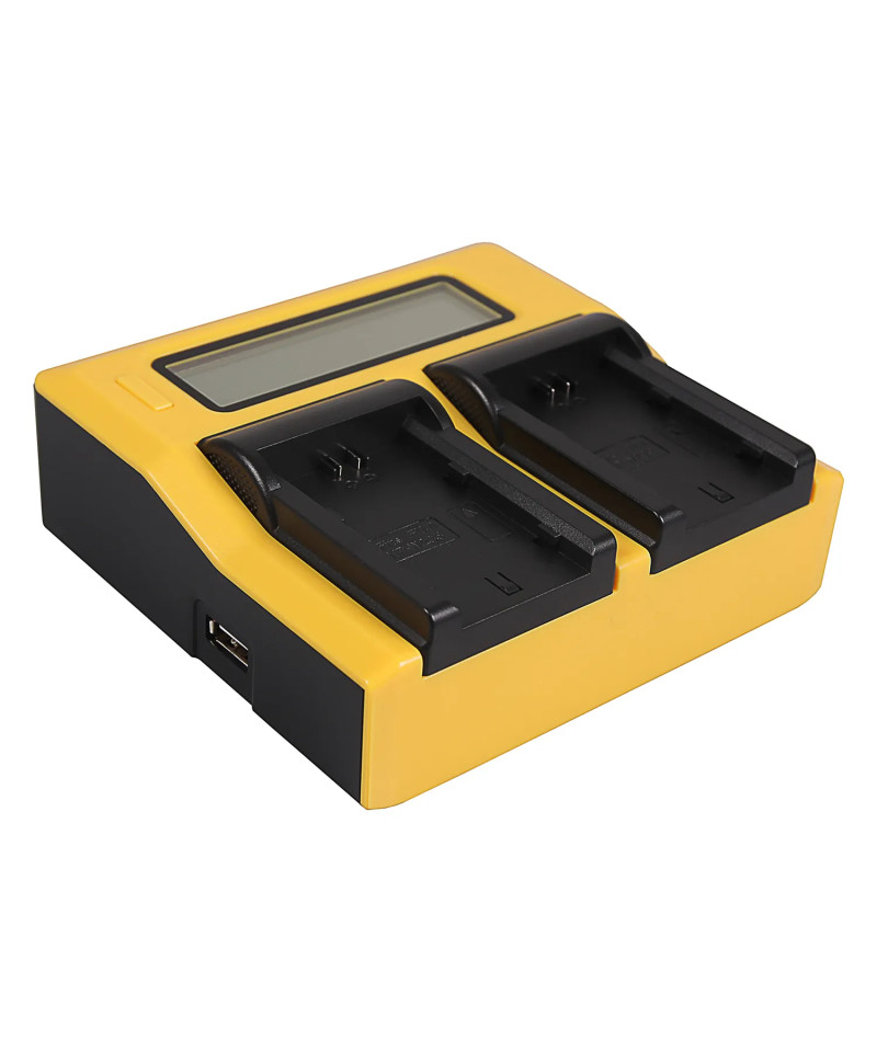 Caricabatteria DUAL LCD per NP-W235