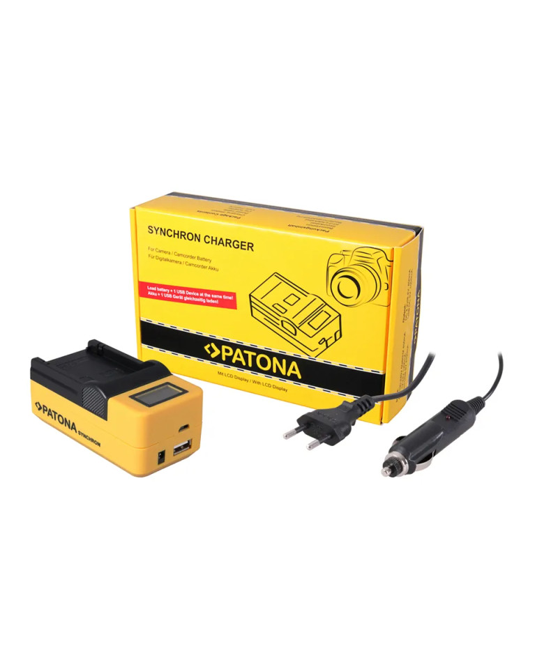 Synchron Caricabatterie per Fujifilm NPW126 NPW-126 con LCD