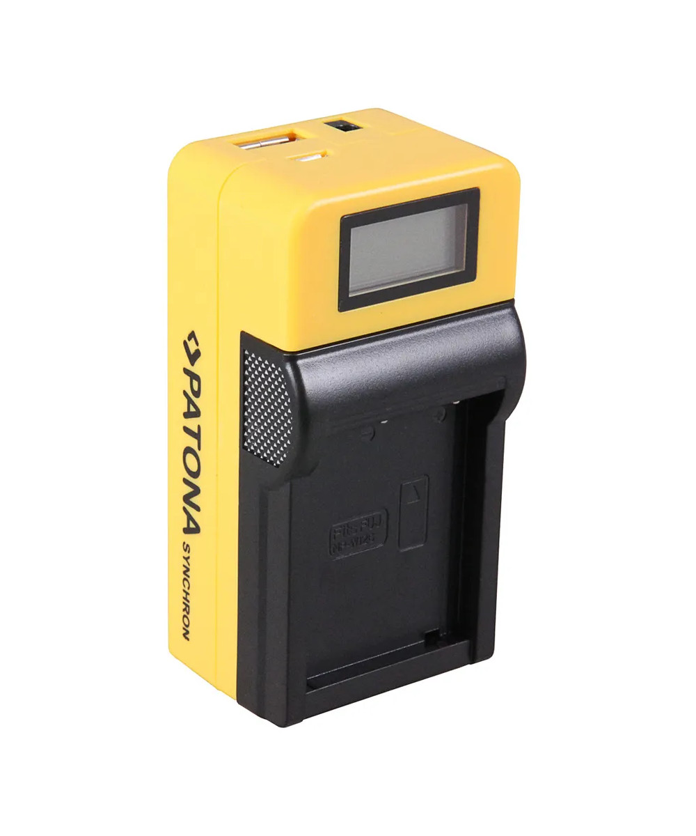 Synchron Caricabatterie per Fujifilm NPW126 NPW-126 con LCD