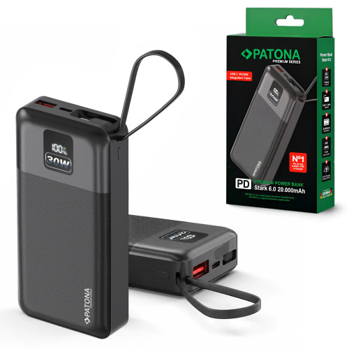 Premium Powerbank Stark 6.0 PD 30 W 20.000 mAh