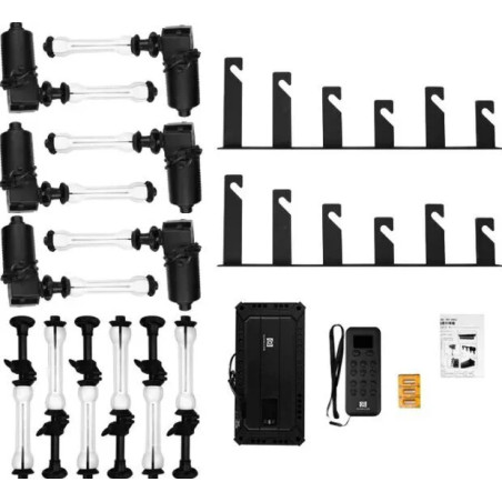 BE-6R SET PORTA FONDALE ELETTRICO CON CONTROLLO RADIO PER 6 ROTOLI