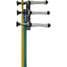 BE-3 Kit portafondali 3 Ganci tripli da parete + mandrini per arrotolamento