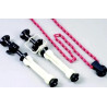 BE-3 Kit portafondali 3 Ganci tripli da parete + mandrini per arrotolamento