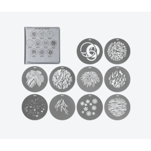AS-GB-M-SET2 - GOBO Size M Set 2 (10pcs in one set) PER PJ-BM-25-45