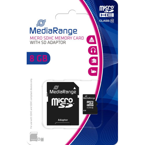 MediaRange 8GB microSDHC Classe 10