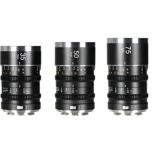 SATURN V2 1.6X FULL-FRAME ANAMORPHIC 3-LENS SET WITH 90G. ROTATABLE OPTICAL BLOCK (35MM, 50MM AND 75MM T2.9, SONY E-MOUNT)