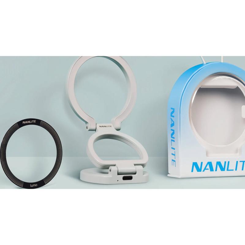NANLITE LUMO PHONE RING LIGHT MAGSAFE COMPATIBLE MINT BLUE