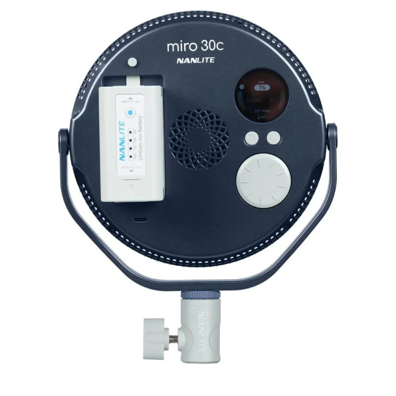 NANLITE MIRO 30C LED FULL-COLOR ROUND PANEL LIGHT MIDNIGHT BLUE