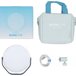 NANLITE MIRO 30C LED FULL-COLOR ROUND PANEL LIGHT MIDNIGHT BLUE