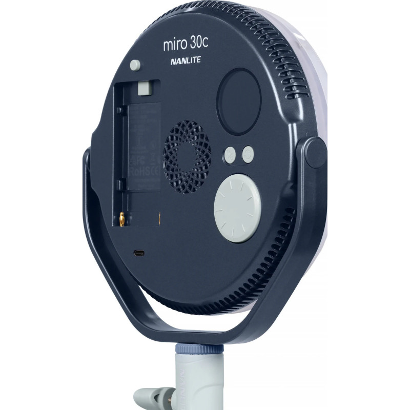 NANLITE MIRO 30C LED FULL-COLOR ROUND PANEL LIGHT MIDNIGHT BLUE