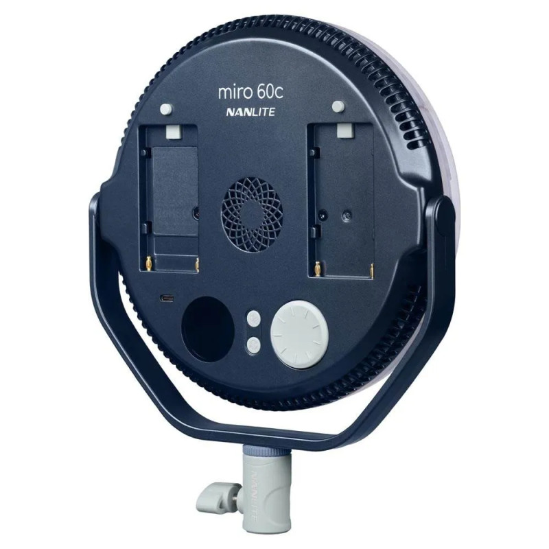 NANLITE MIRO 60C LED FULL-COLOR ROUND PANEL LIGHT MIDNIGHT BLUE