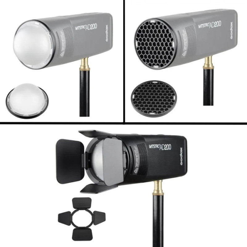 GODOX AK-R1 KIT ALETTE E FILTRI COLORATI PER H200R V1 FLASH