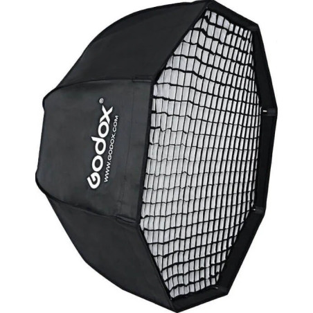 GODOX SOFT BOX OCTA 80 A OMBRELLO CON ANELLO (BOWENS) CON GRIGLIA