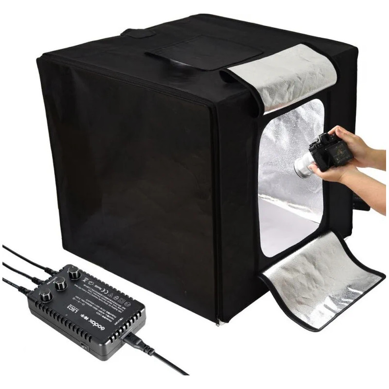 GODOX LST80 MINI STUDIO BOX 80X80X80 CM DIFFUSION BOX CON 3 LED