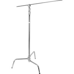 GODOX STATIVO A GIRAFFA 240CS C-STAND ARM KIT SILVER IRON (DIAM 35-30-25, GAMBE 25, MAX H 253CM, CHIUSO 128CM, PESO 6,3KG, CARIC
